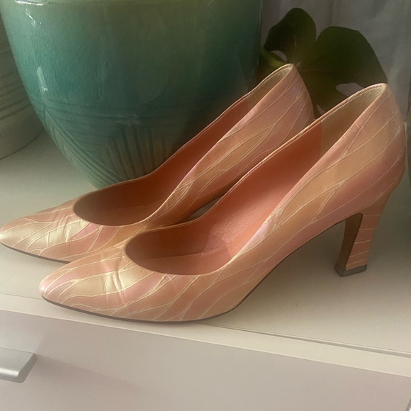 Vintage Versani iridescent made in Italy pumps size 9 - Picture 2 of 7